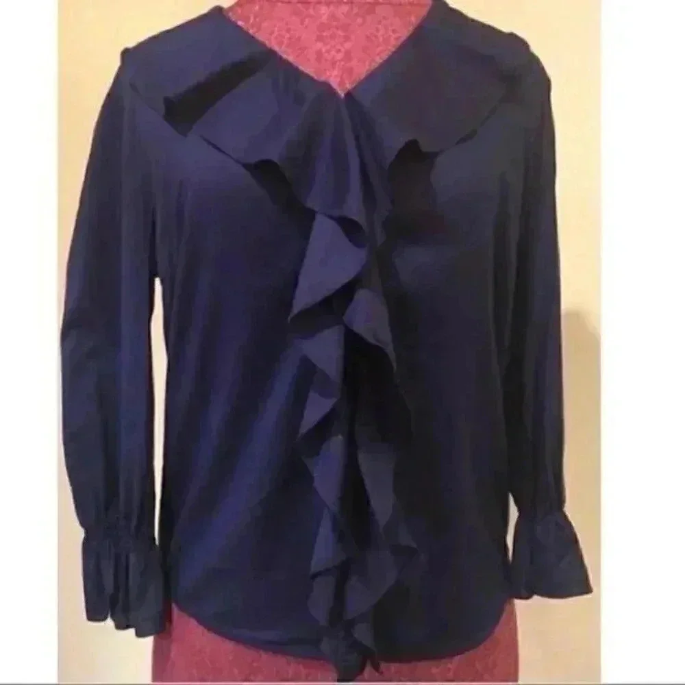 Lauren Ralph Lauren Top Small Ruffle Button Down